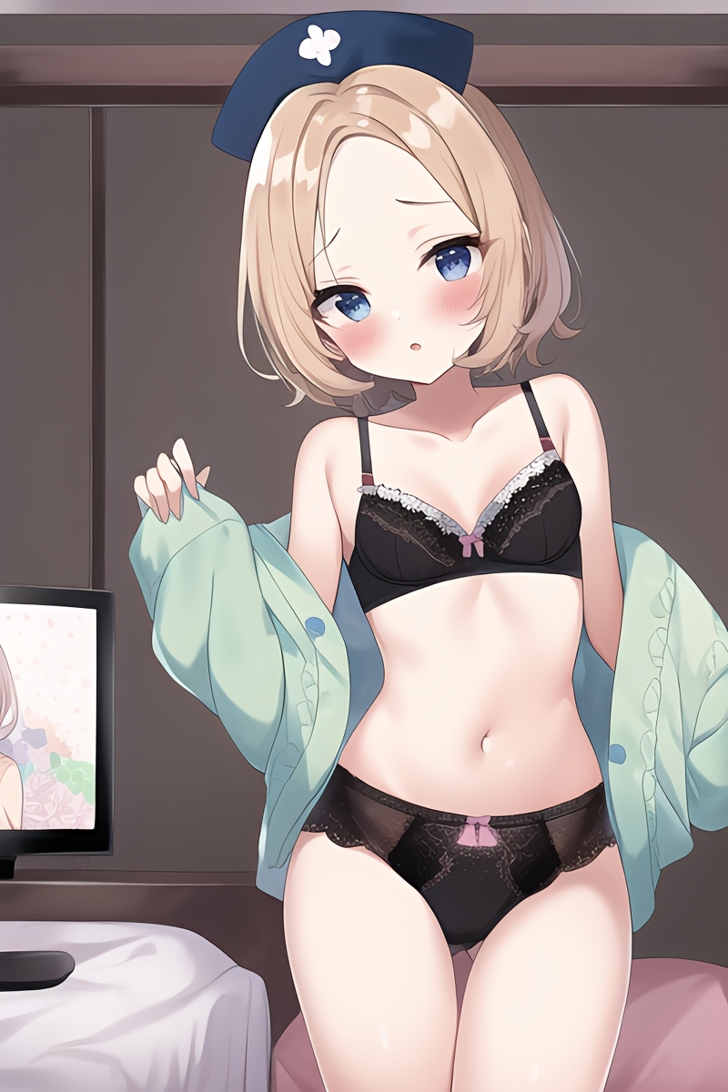 Blonde Girls in Lingerie (AI Generated)-第1章-图片21
