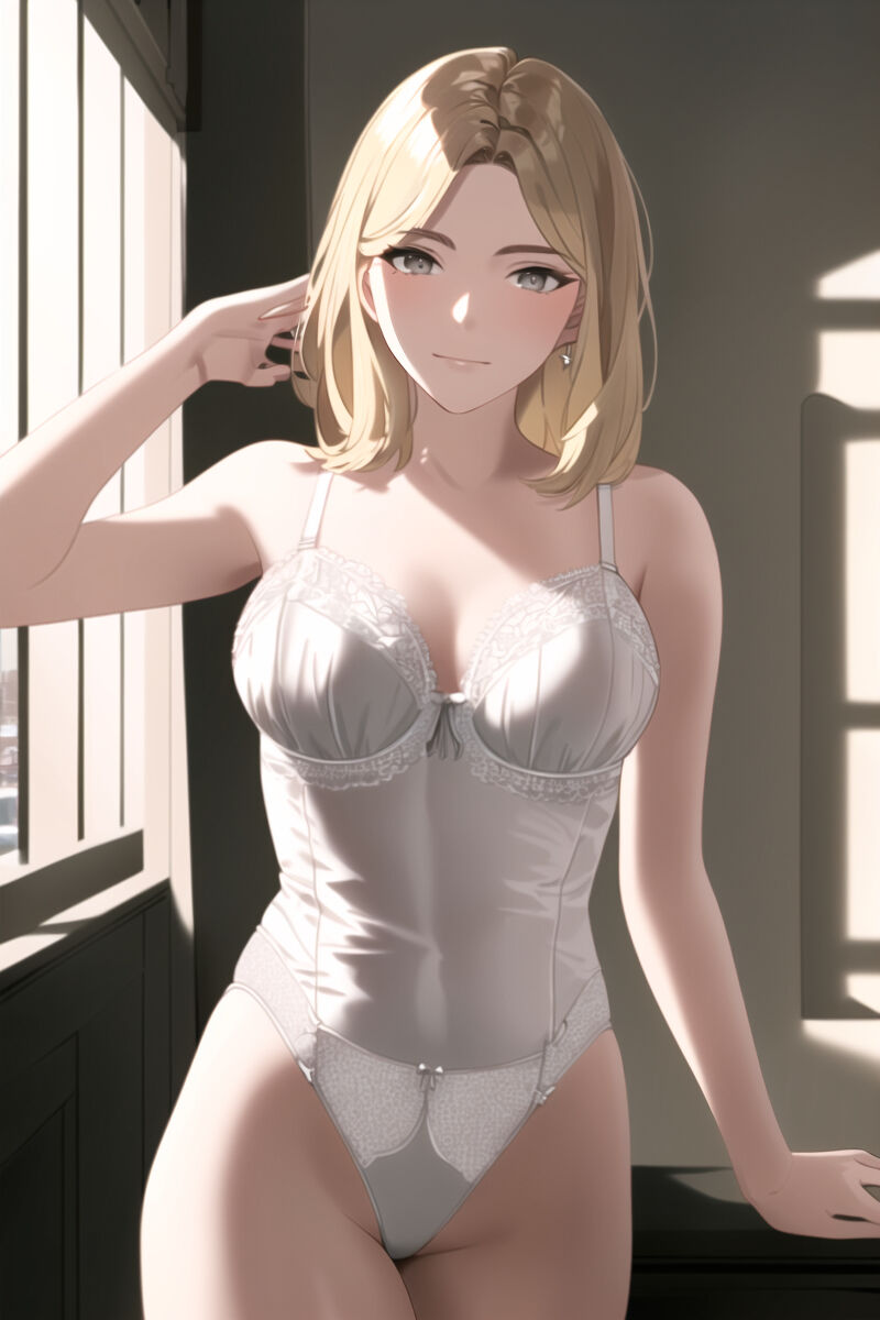 Blonde Girls in Lingerie (AI Generated)-第1章-图片42