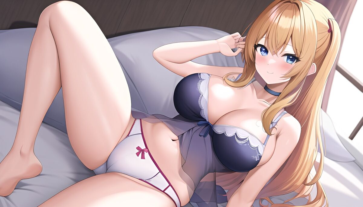 Blonde Girls in Lingerie (AI Generated)-第1章-图片44