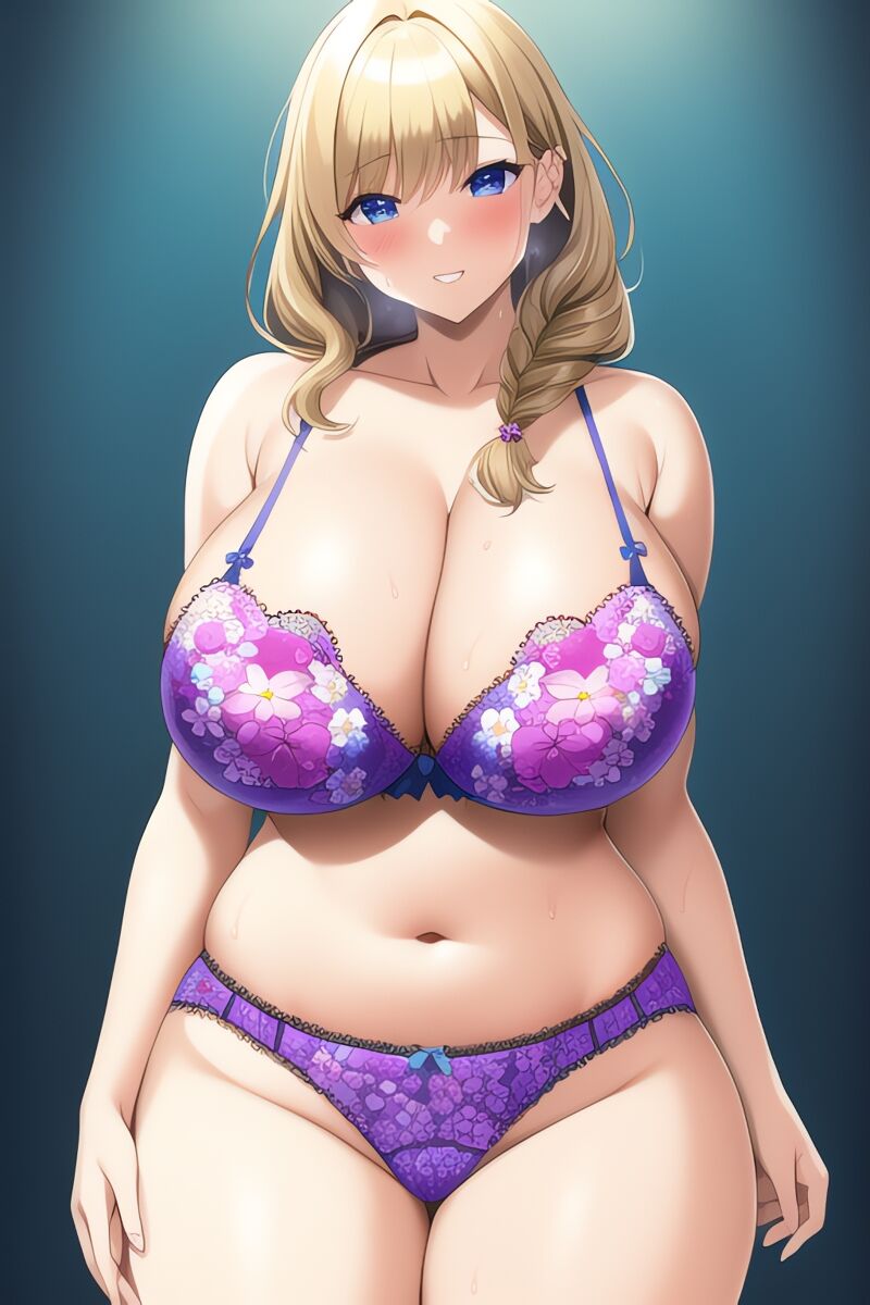 Curvy Blonde Women in Lingerie (AI Generated)-第1章-图片7