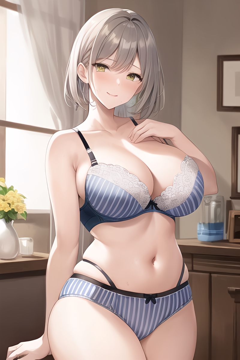 Curvy Blonde Women in Lingerie (AI Generated)-第1章-图片39