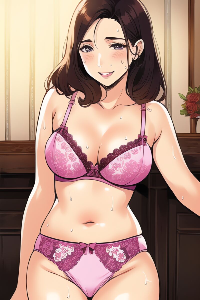 Curvy Burnette Women in Lingerie (AI Generated)-第1章-图片19