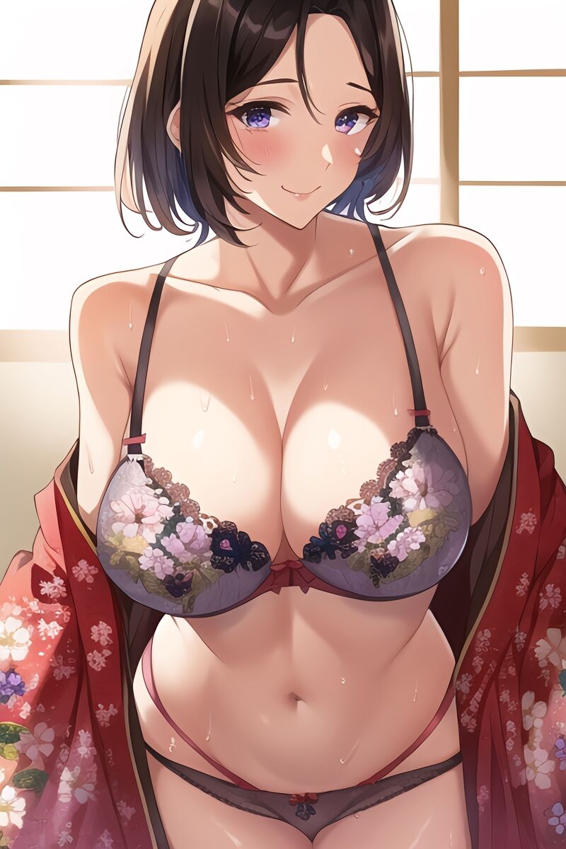 Curvy Burnette Women in Lingerie (AI Generated)-第1章-图片21