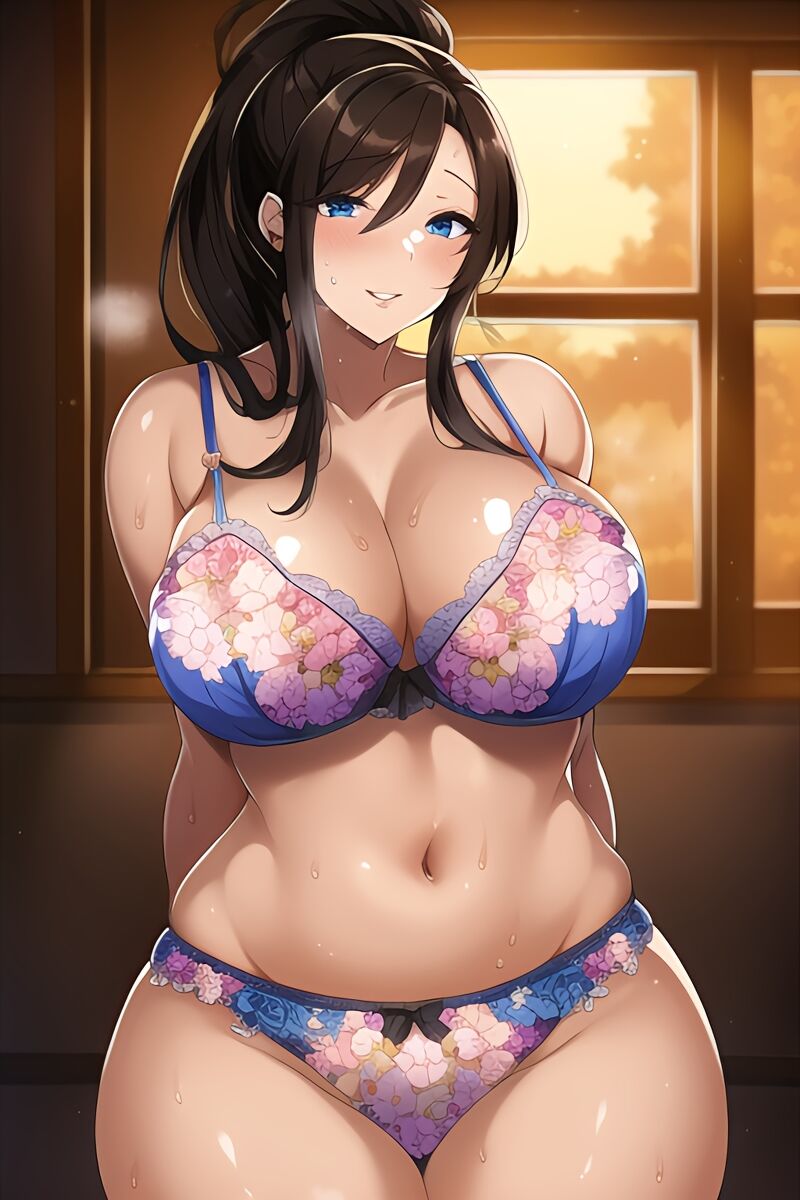 Curvy Burnette Women in Lingerie (AI Generated)-第1章-图片60