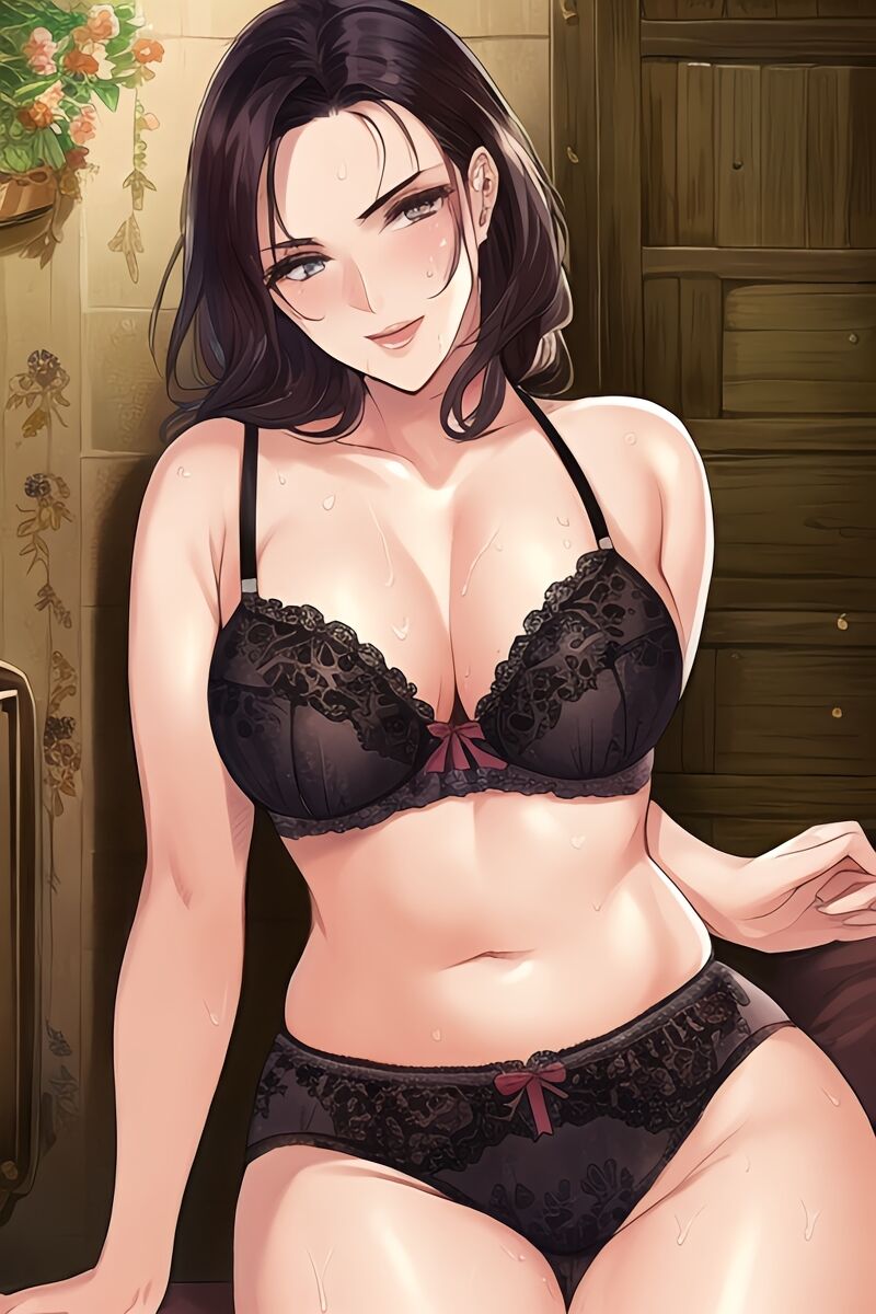 Curvy Burnette Women in Lingerie (AI Generated)-第1章-图片66