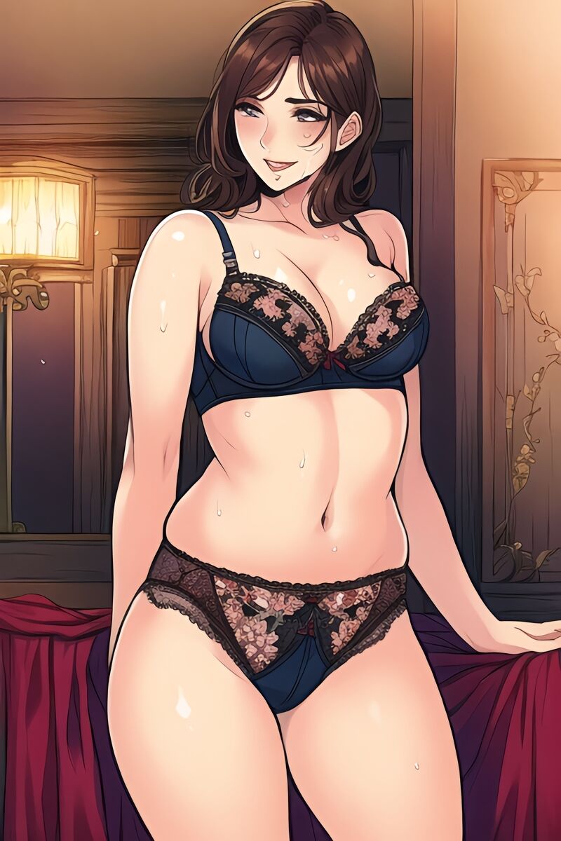 Curvy Burnette Women in Lingerie (AI Generated)-第1章-图片72