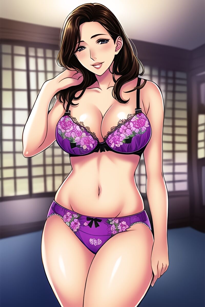 Curvy Burnette Women in Lingerie (AI Generated)-第1章-图片89