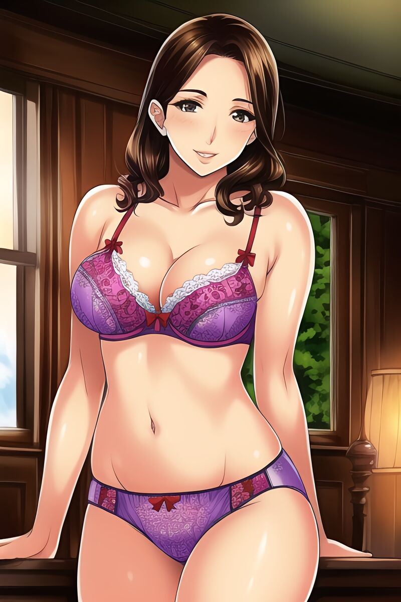 Curvy Burnette Women in Lingerie (AI Generated)-第1章-图片90