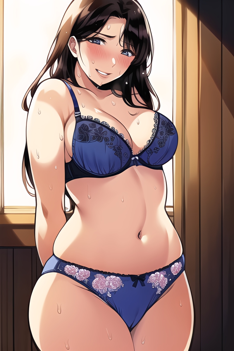 Curvy Burnette Women in Lingerie (AI Generated)-第1章-图片96