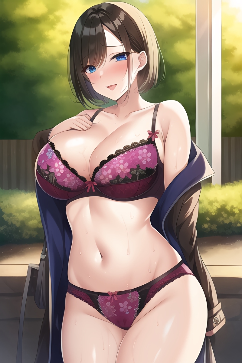 Curvy Burnette Women in Lingerie (AI Generated)-第1章-图片100