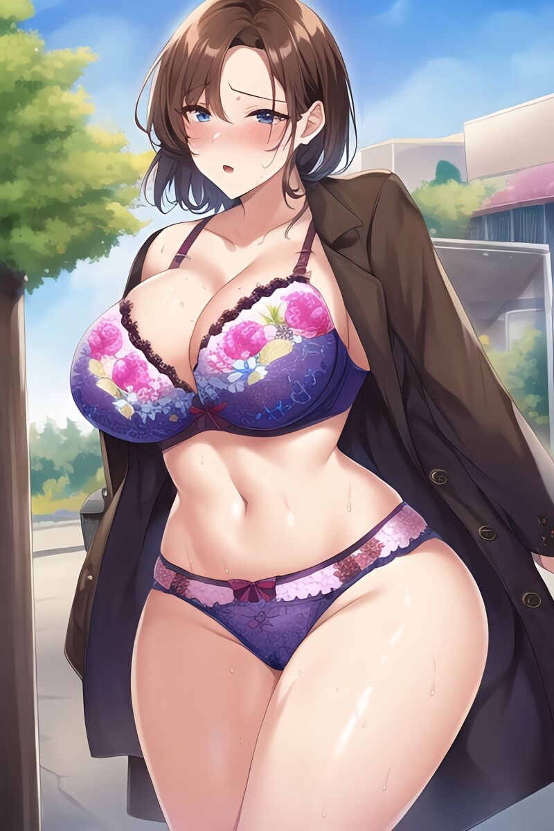 Curvy Burnette Women in Lingerie (AI Generated)-第1章-图片102