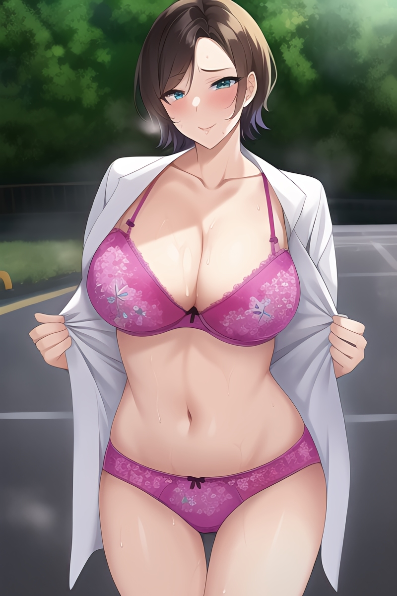 Curvy Burnette Women in Lingerie (AI Generated)-第1章-图片106