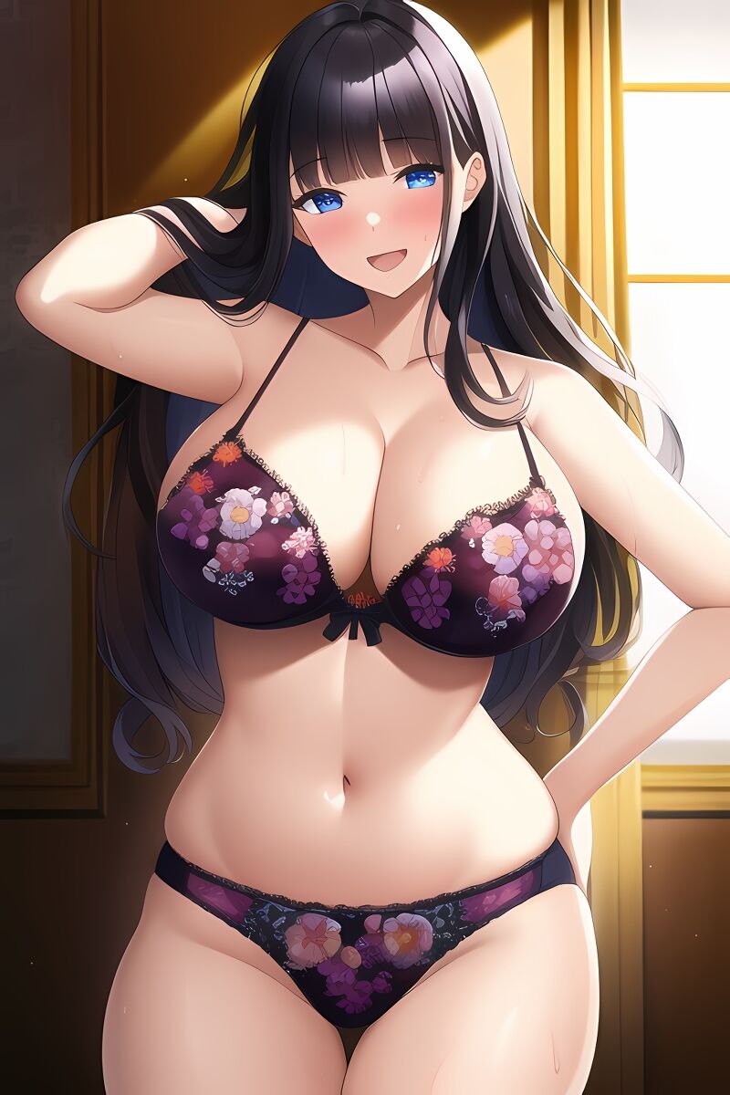 Curvy Burnette Women in Lingerie (AI Generated)-第1章-图片154