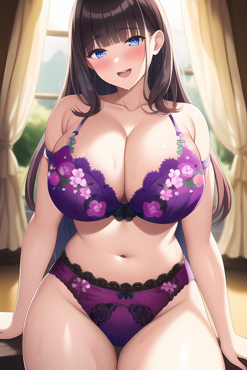 Curvy Burnette Women in Lingerie (AI Generated)-第1章-图片153