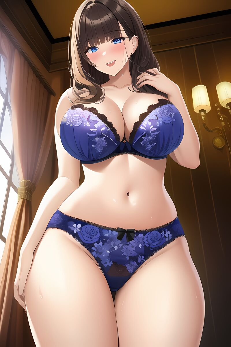 Curvy Burnette Women in Lingerie (AI Generated)-第1章-图片155