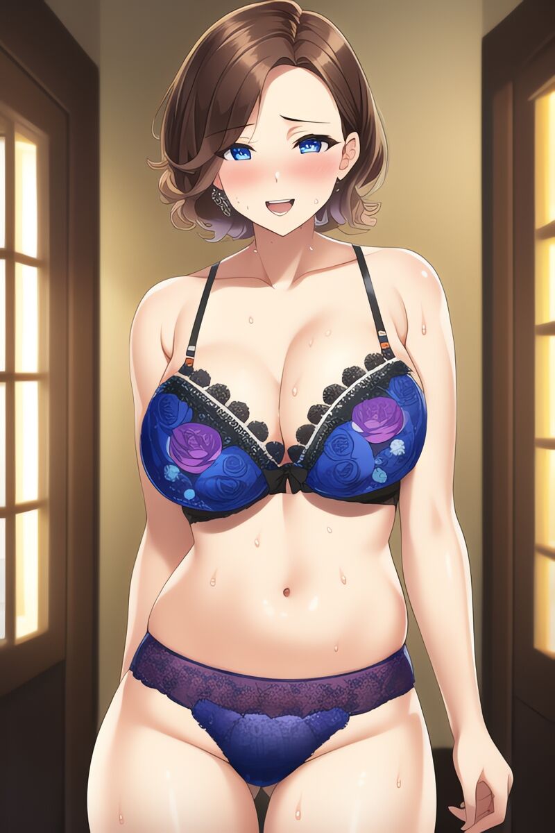 Curvy Burnette Women in Lingerie (AI Generated)-第1章-图片197