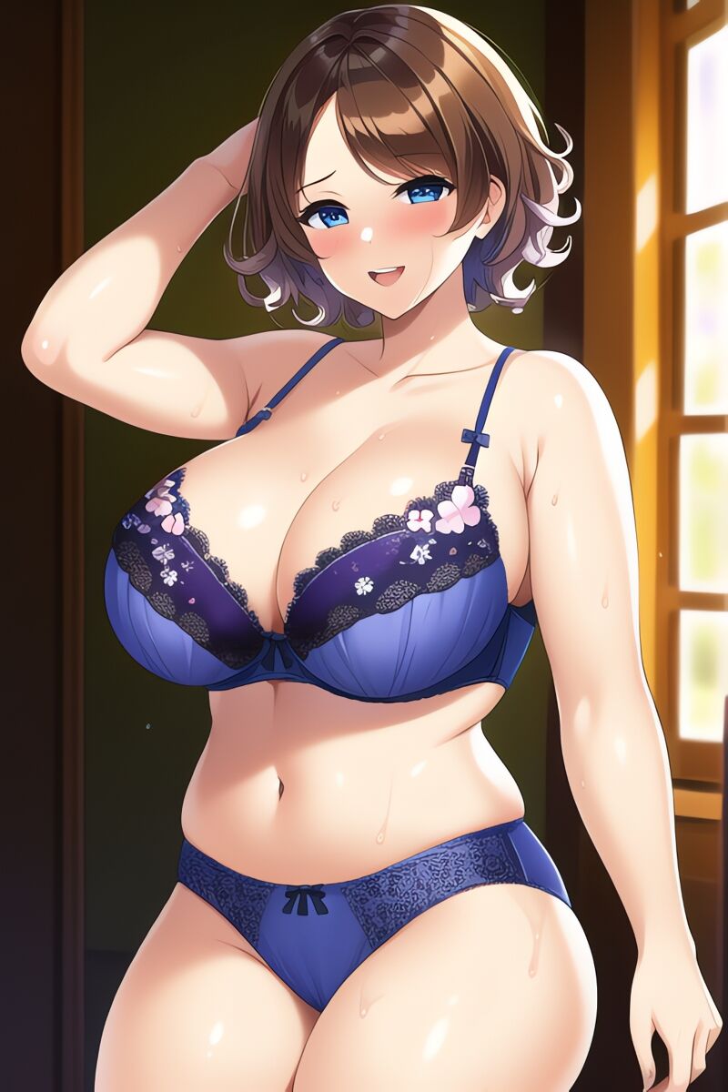 Curvy Burnette Women in Lingerie (AI Generated)-第1章-图片198