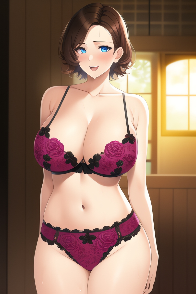 Curvy Burnette Women in Lingerie (AI Generated)-第1章-图片200