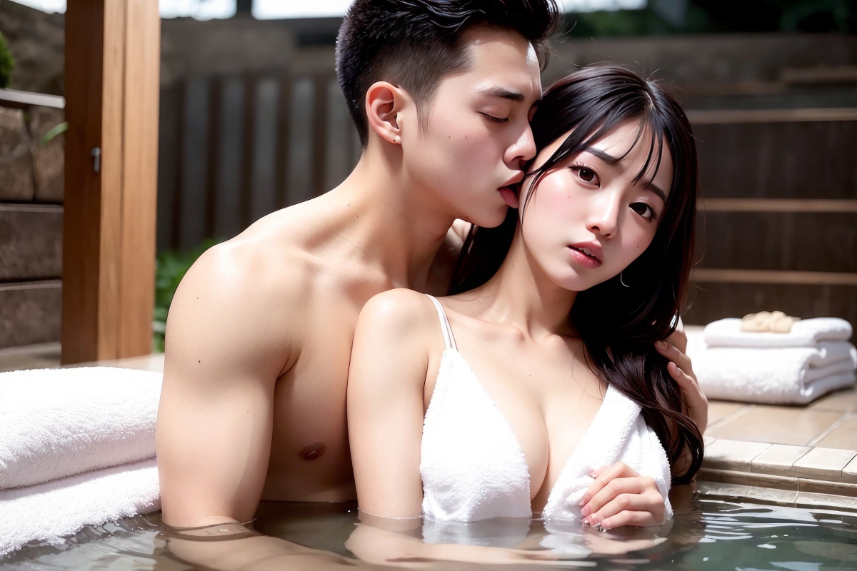 AI生成美女~AkaTsuki混浴溫泉-第1章-图片6