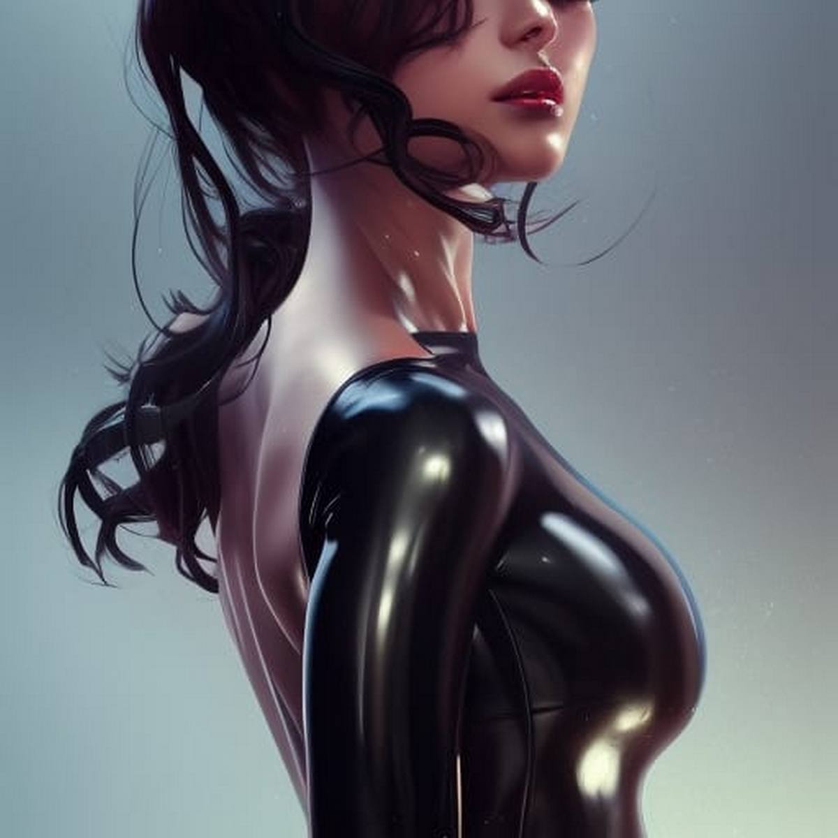 Lingerie (Satin, Latex, Silk, Fishnet, Sheer & Négligée)~NonNudes~[Drizz31MaleWV] [AI Generated]-第1章-图片46