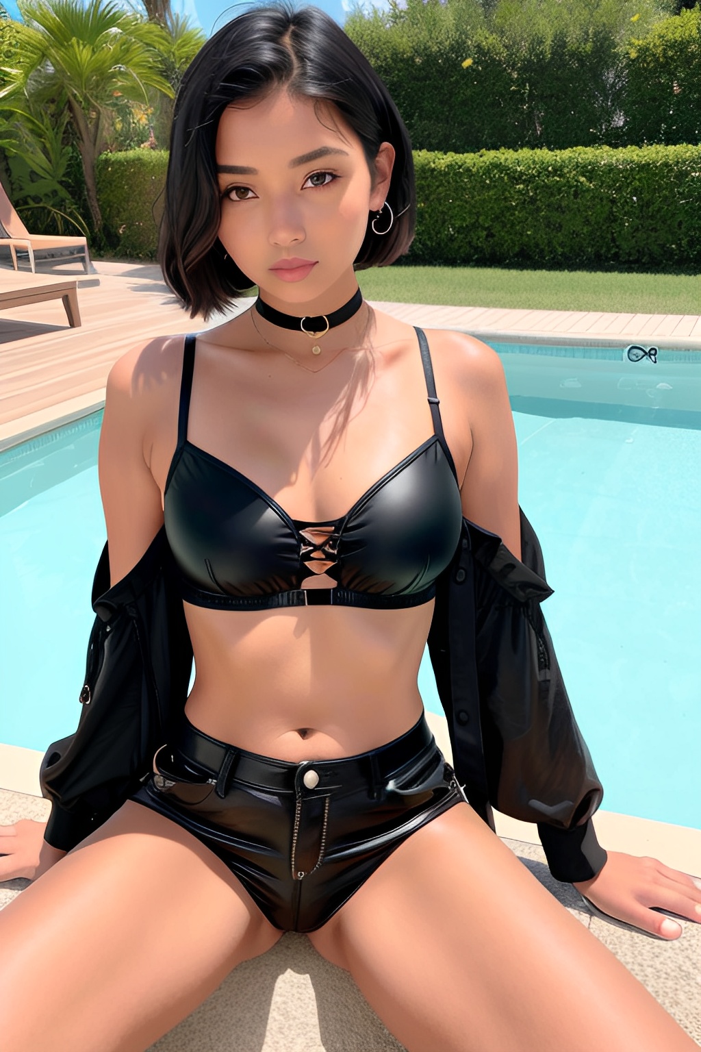 [AI Generated] Hot light tanned girl with boots-第1章-图片24