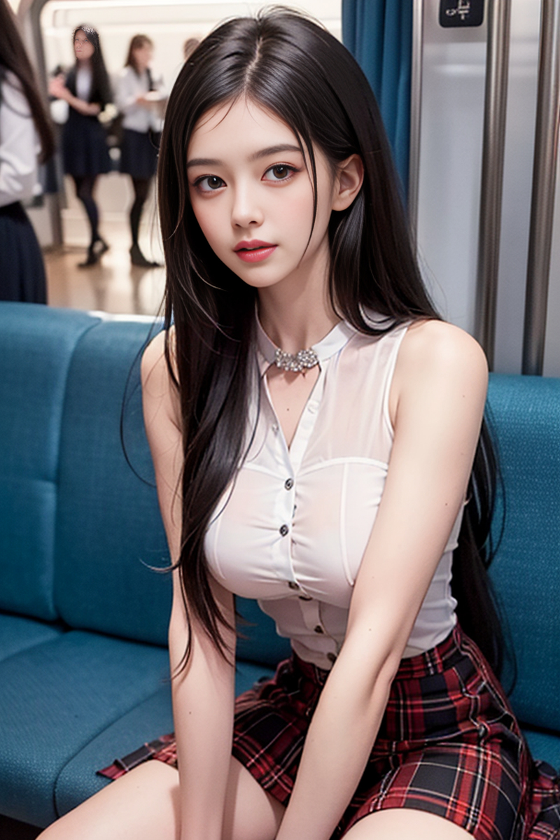 AI生成美女~As D【4K】【MRT バス】大眾運輸車上的美女-第1章-图片34