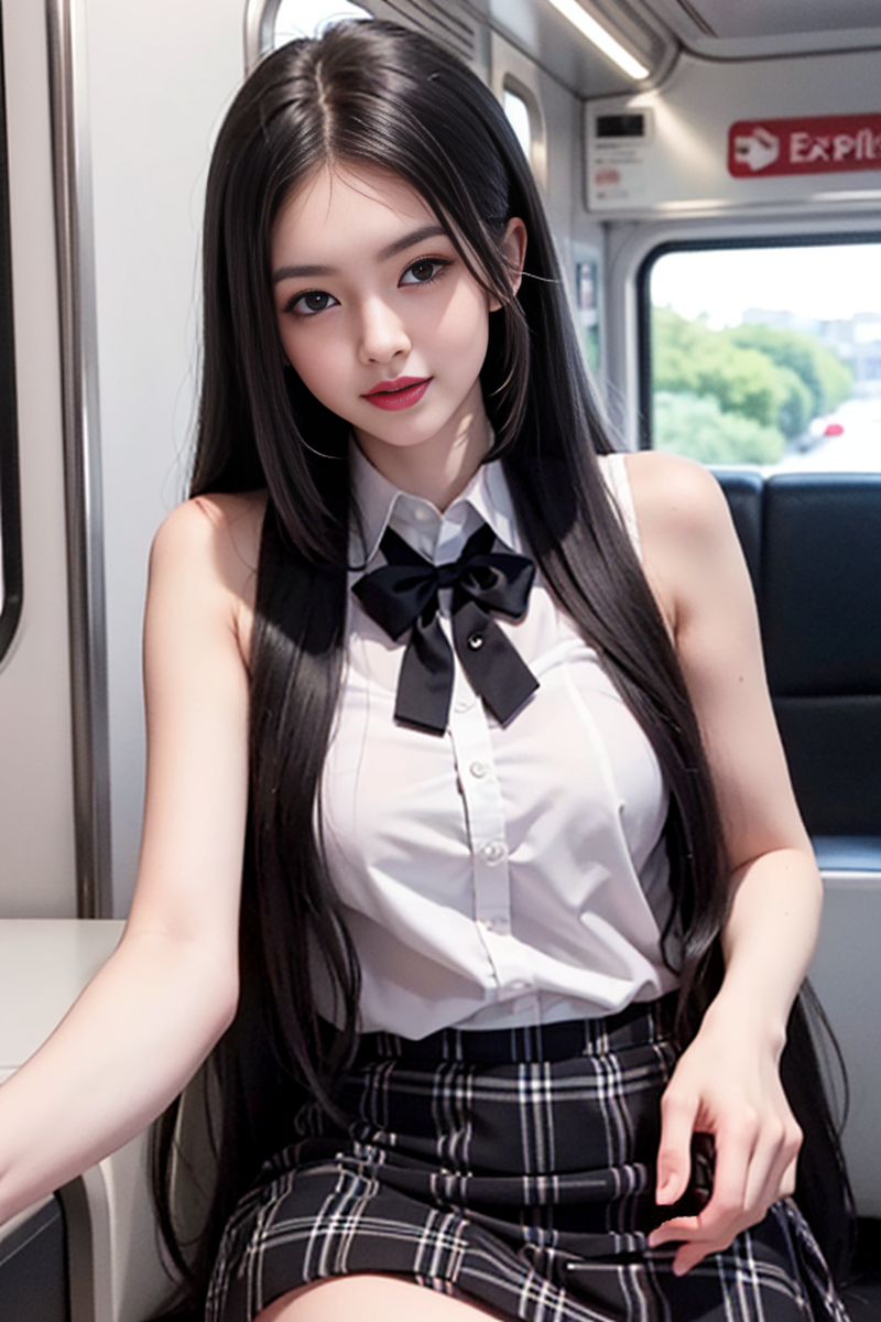 AI生成美女~As D【4K】【MRT バス】大眾運輸車上的美女-第1章-图片35
