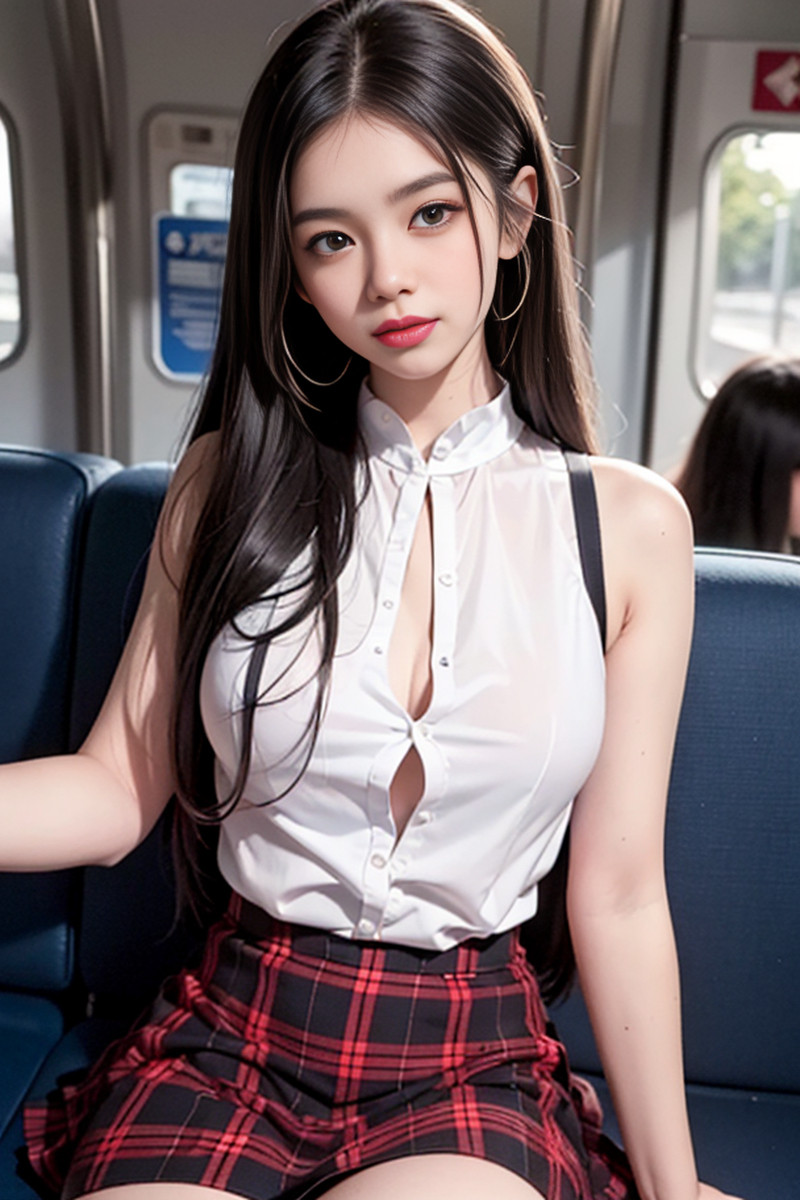 AI生成美女~As D【4K】【MRT バス】大眾運輸車上的美女-第1章-图片36