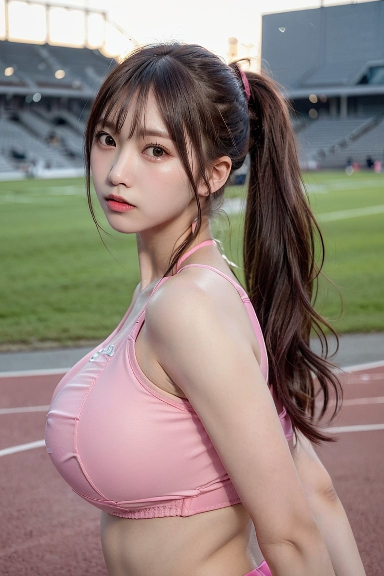 AI生成美女~AiMakeGirl陸上部 Pink-第1章-图片7