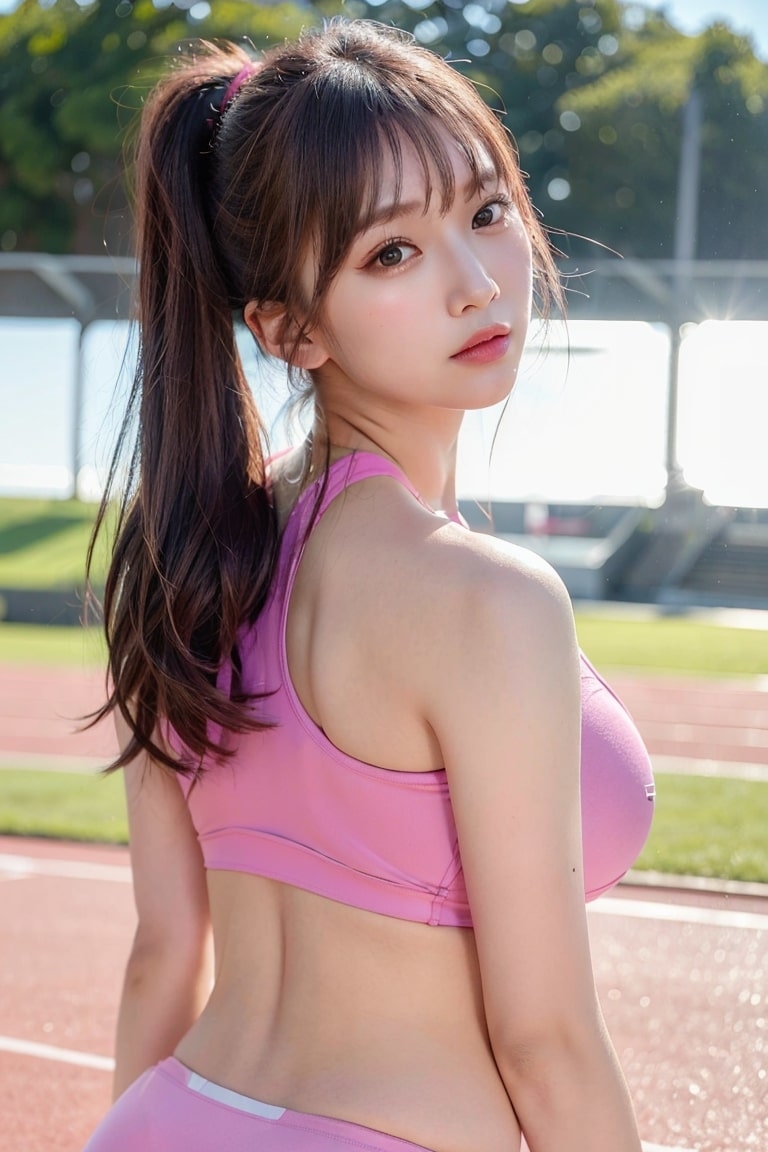 AI生成美女~AiMakeGirl陸上部 Pink-第1章-图片16
