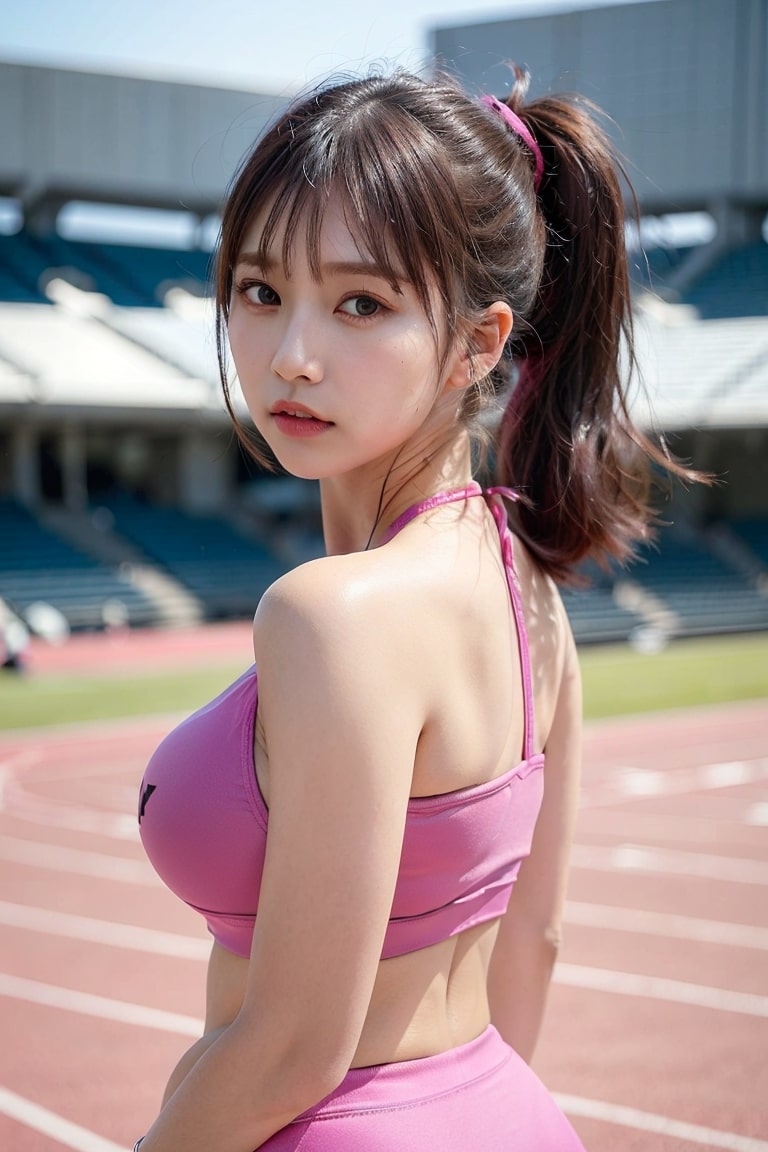 AI生成美女~AiMakeGirl陸上部 Pink-第1章-图片17
