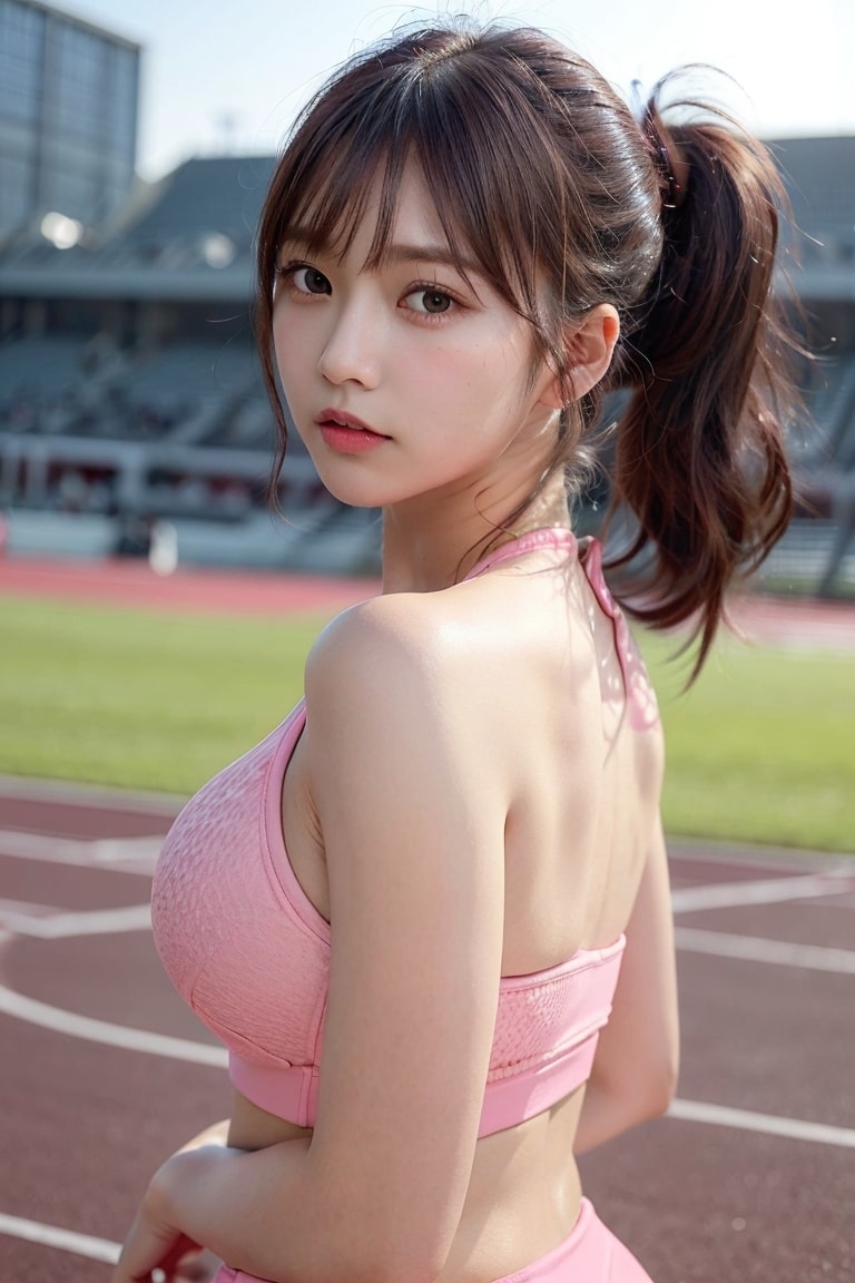 AI生成美女~AiMakeGirl陸上部 Pink-第1章-图片19