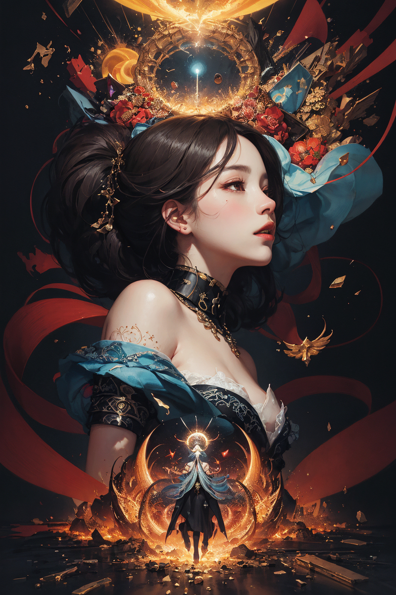 AI生成美女~AIドローイングペンFantasy-第1章-图片1