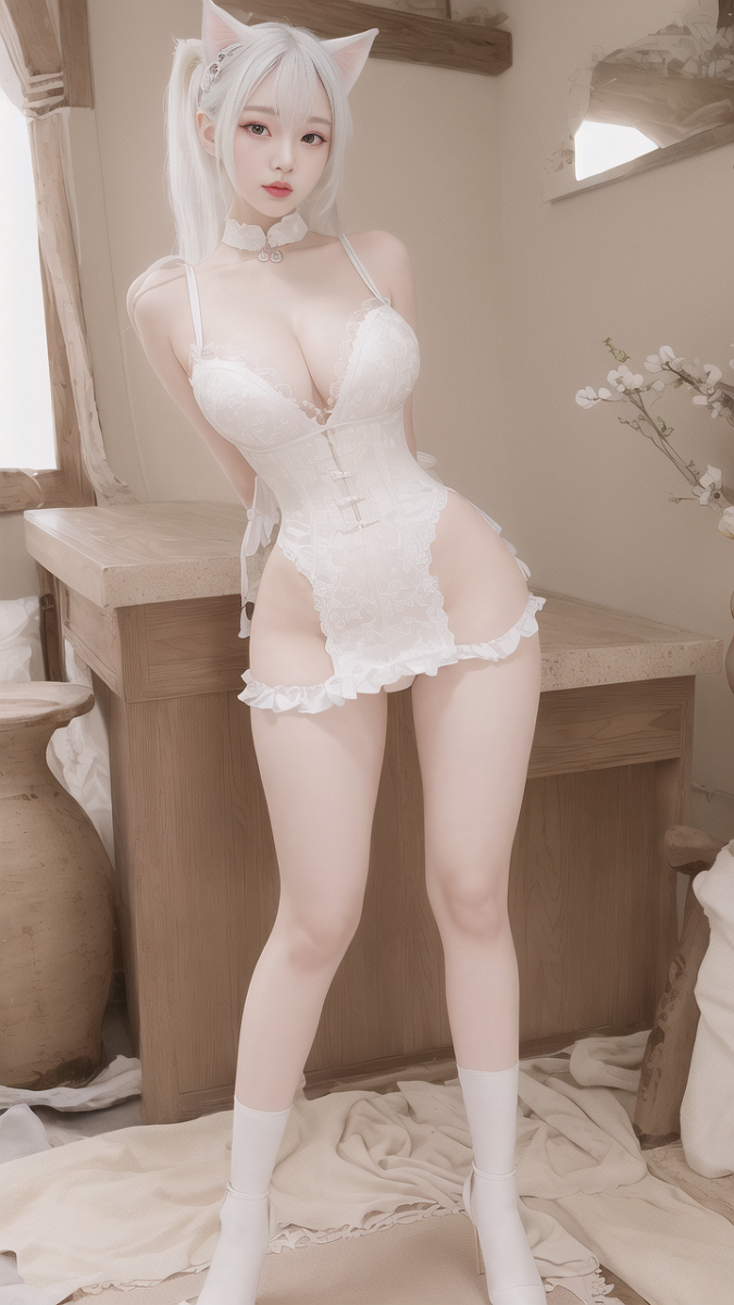 AI生成美女~AI Painting貓耳女仆-第1章-图片12