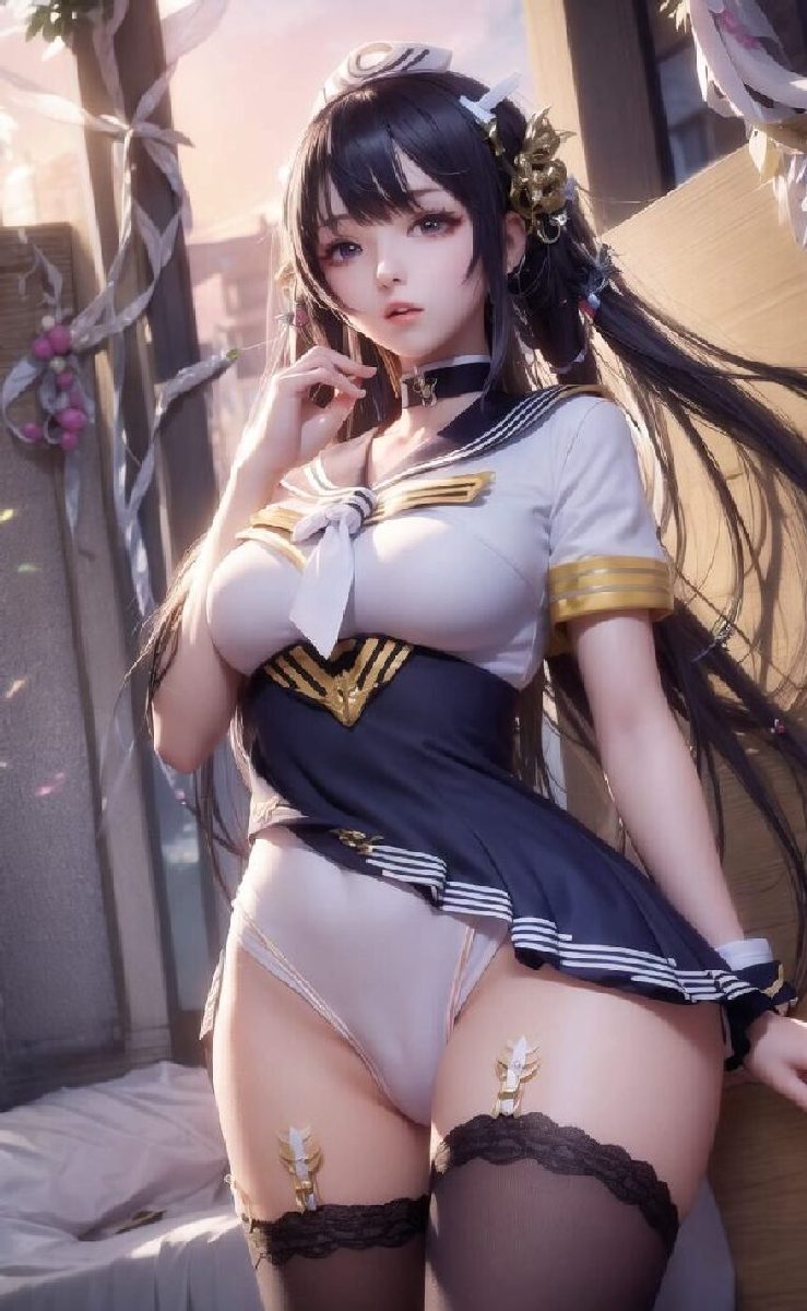 Gorgeous AIGenerated Images of BigBreasted Japanese school girl in Sexy Uniforms-第1章-图片13