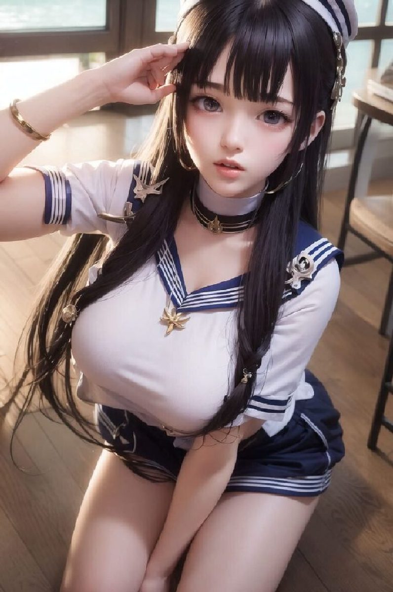 Gorgeous AIGenerated Images of BigBreasted Japanese school girl in Sexy Uniforms-第1章-图片18
