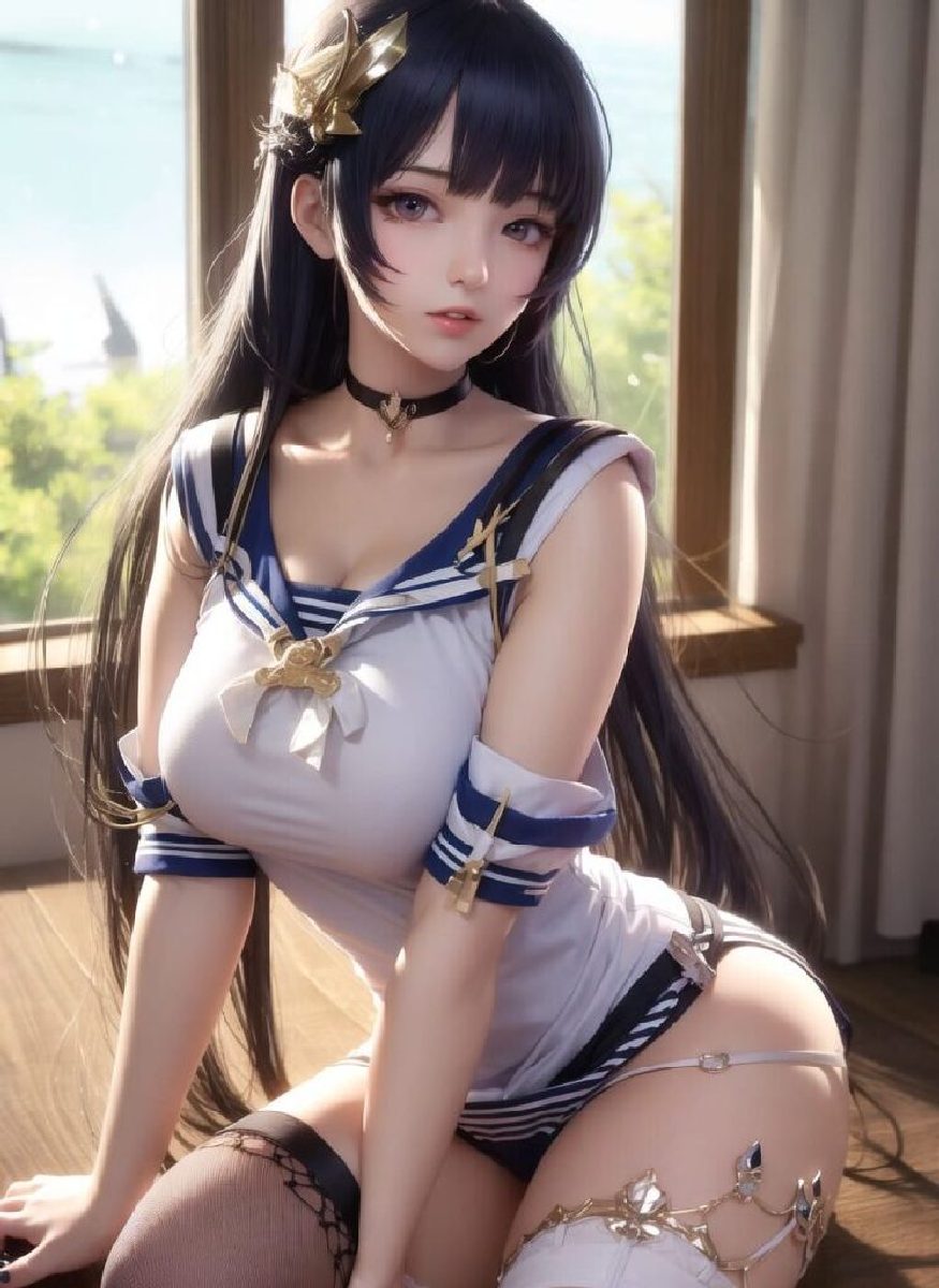 Gorgeous AIGenerated Images of BigBreasted Japanese school girl in Sexy Uniforms-第1章-图片22