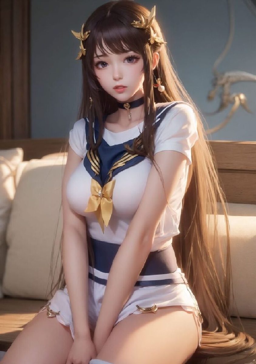 Gorgeous AIGenerated Images of BigBreasted Japanese school girl in Sexy Uniforms-第1章-图片30