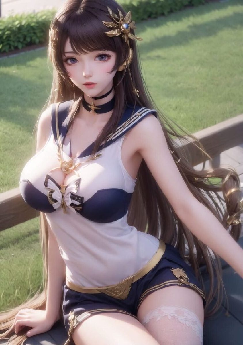 Gorgeous AIGenerated Images of BigBreasted Japanese school girl in Sexy Uniforms-第1章-图片38