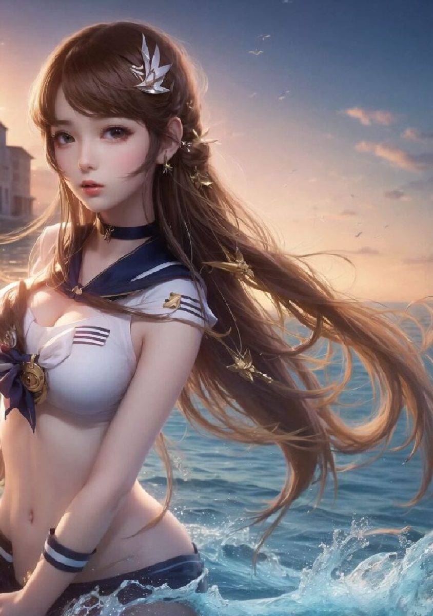 Gorgeous AIGenerated Images of BigBreasted Japanese school girl in Sexy Uniforms-第1章-图片43