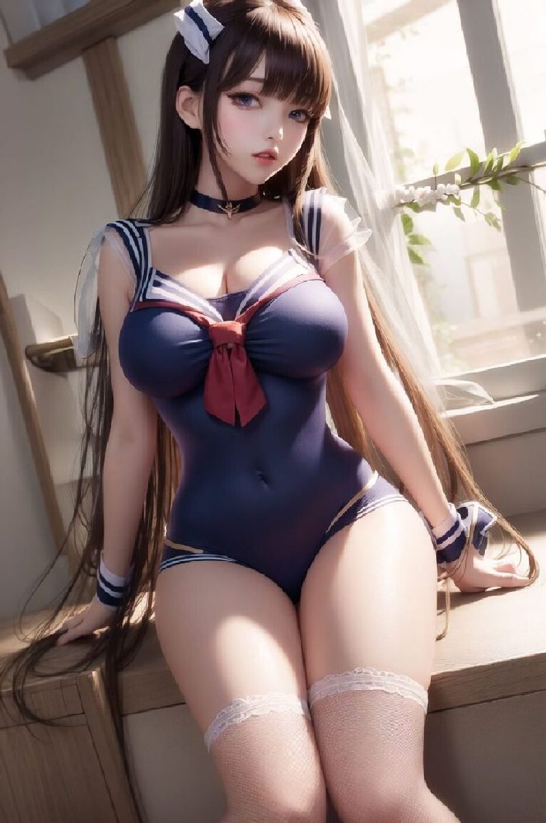 Gorgeous AIGenerated Images of BigBreasted Japanese school girl in Sexy Uniforms-第1章-图片50