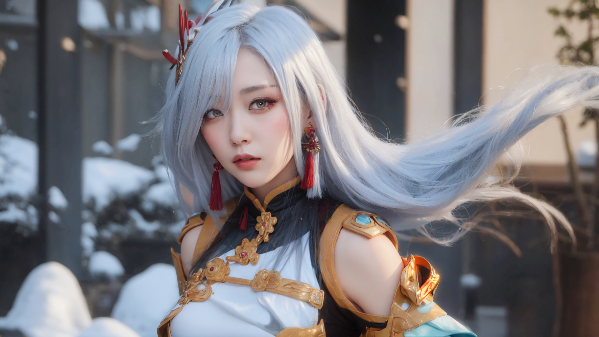 AI生成~AI_EmeraldApple申鶴(しんかく)　原神　AIイラスト-第1章-图片4