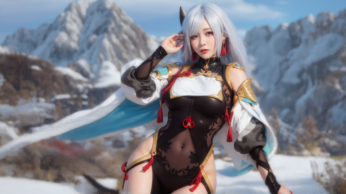 AI生成~AI_EmeraldApple申鶴(しんかく)　原神　AIイラスト-第1章-图片3