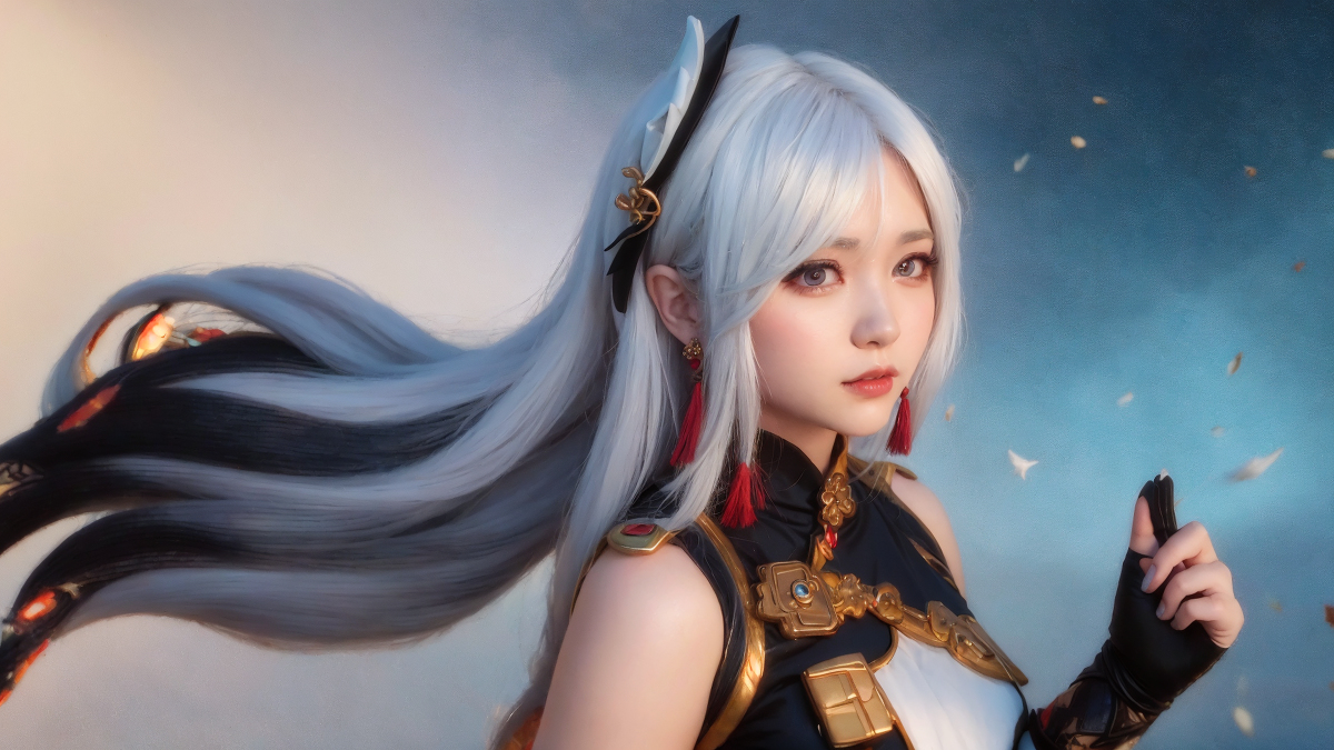 AI生成~AI_EmeraldApple申鶴(しんかく)　原神　AIイラスト-第1章-图片6