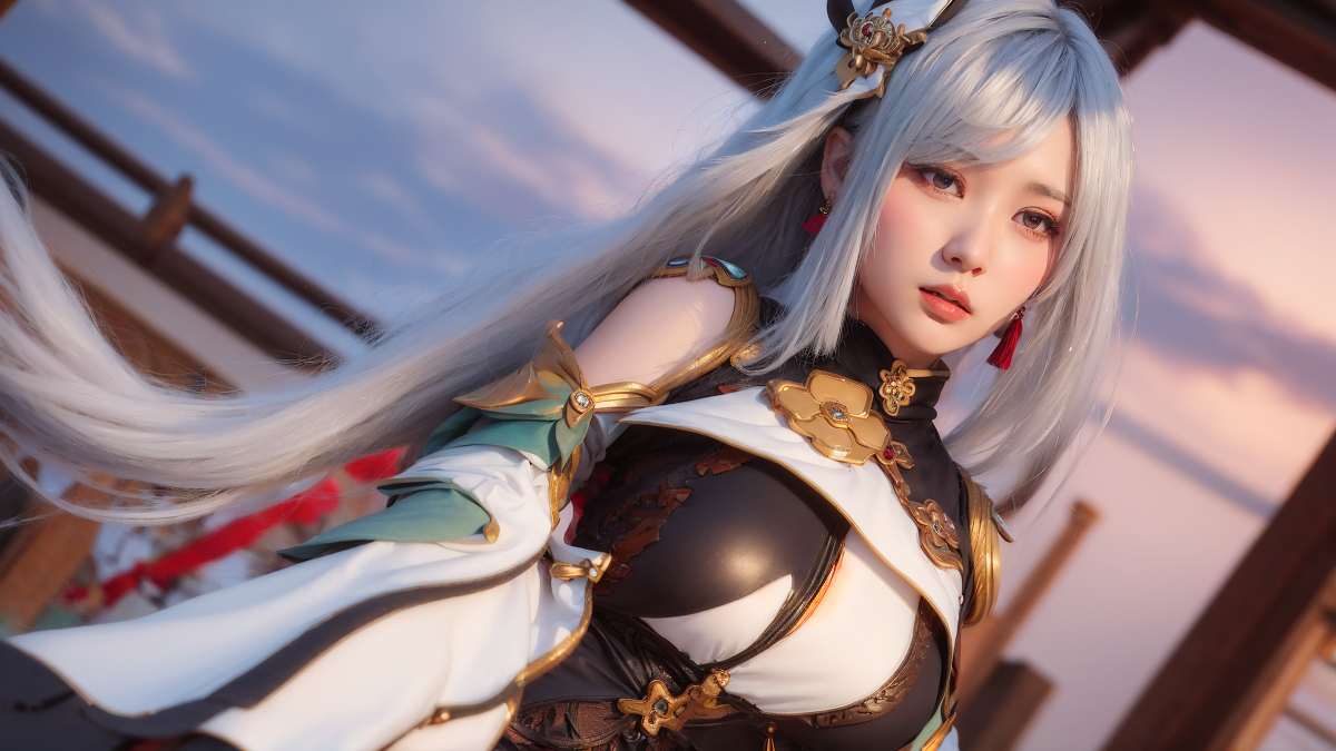 AI生成~AI_EmeraldApple申鶴(しんかく)　原神　AIイラスト-第1章-图片8