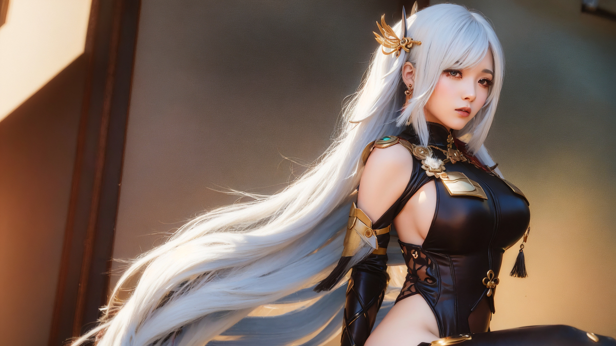 AI生成~AI_EmeraldApple申鶴(しんかく)　原神　AIイラスト-第1章-图片9