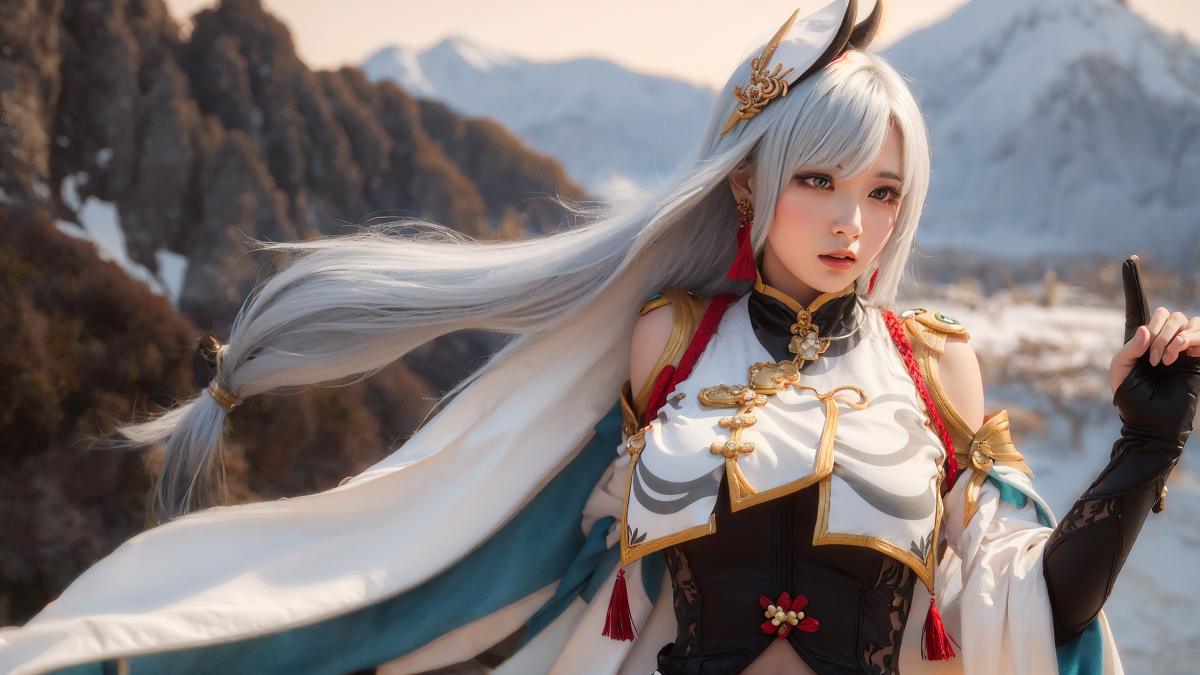 AI生成~AI_EmeraldApple申鶴(しんかく)　原神　AIイラスト-第1章-图片11