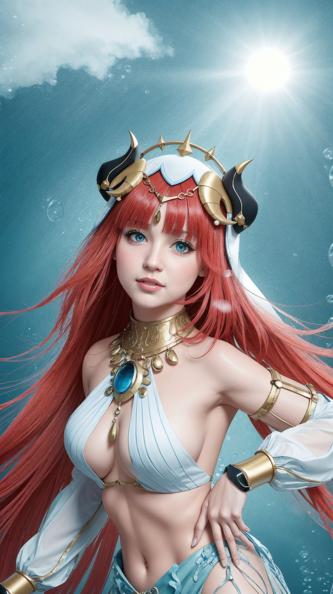 AI生成~AI_EmeraldApple原神 ニィロウ 水中版-第1章-图片1