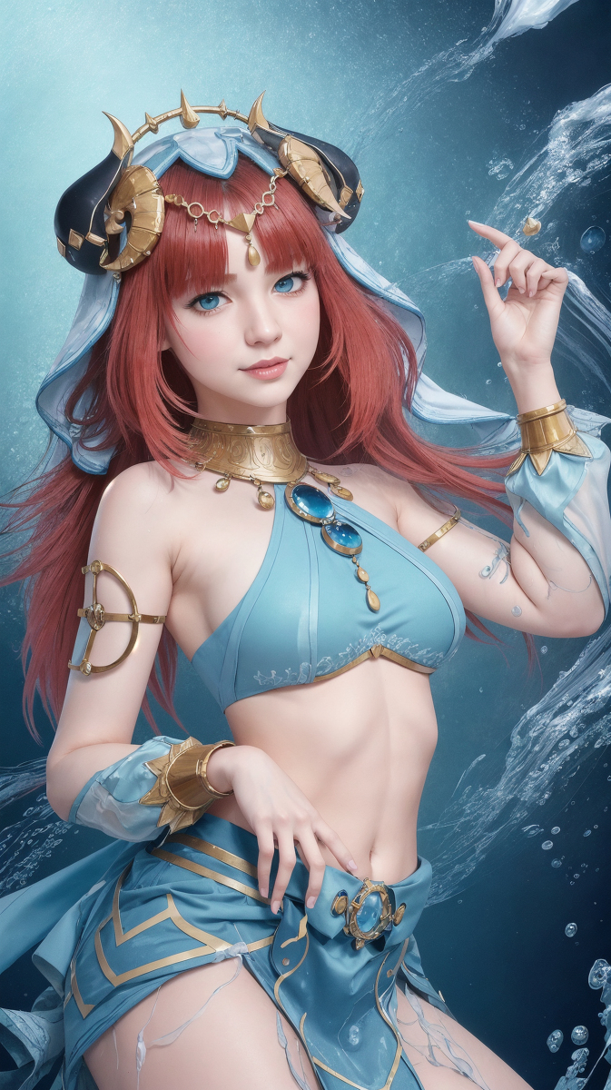 AI生成~AI_EmeraldApple原神 ニィロウ 水中版-第1章-图片2