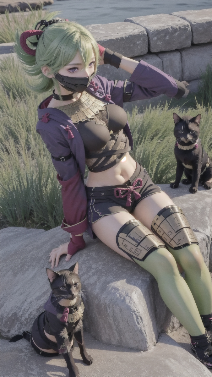 AI生成~AI_EmeraldApple久岐忍 GenshinImpact(原神)　AIこすぷれ-第1章-图片1